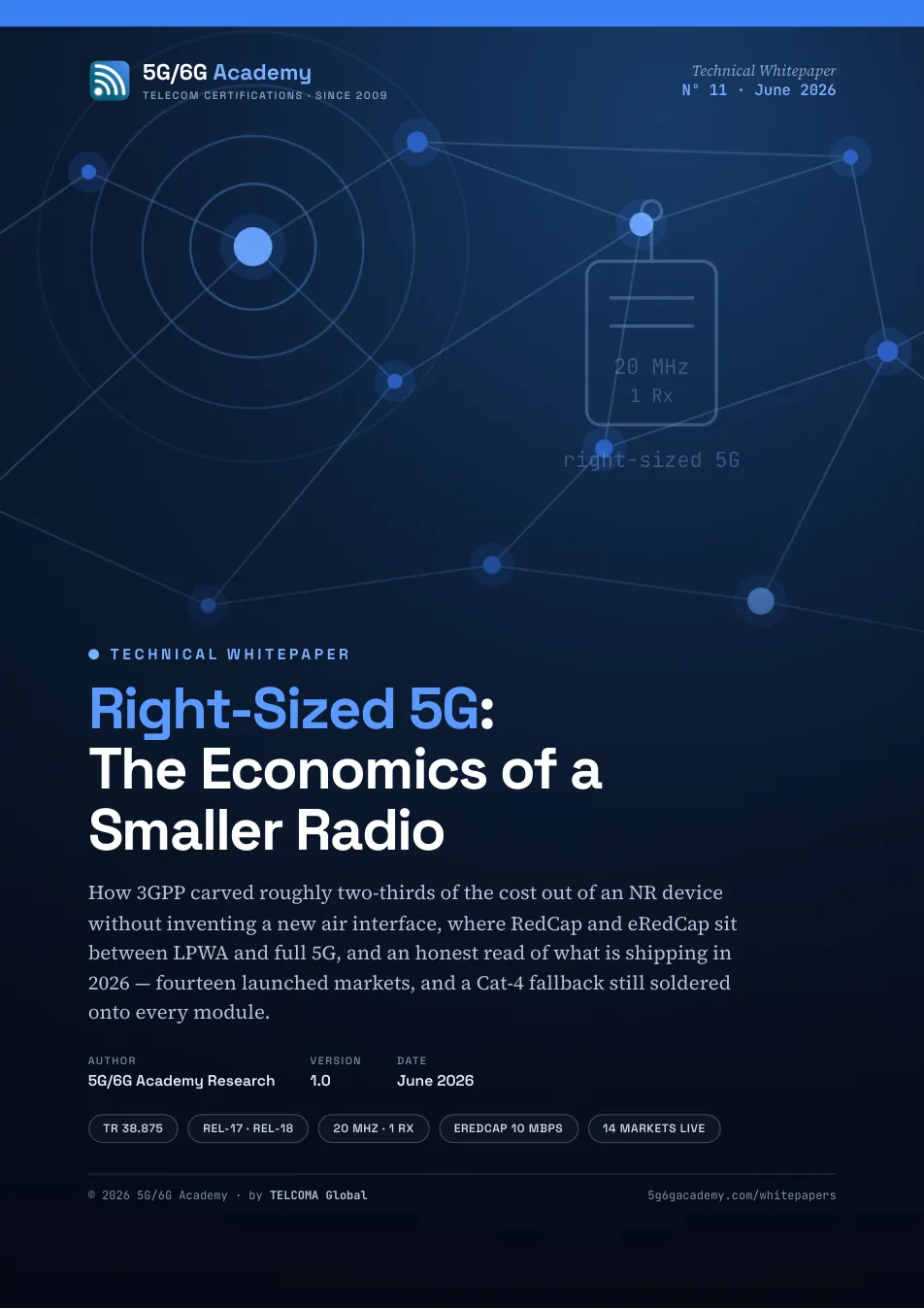 Right-Sized 5G: The Economics of a Smaller Radio — whitepaper cover